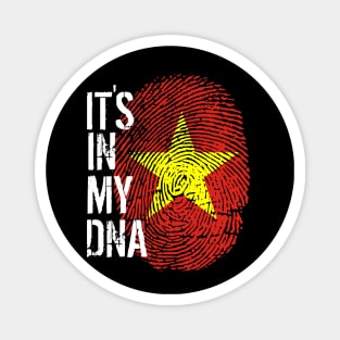 Vietnam Flag Fingerprint My Story DNA Vietnamese Magnet